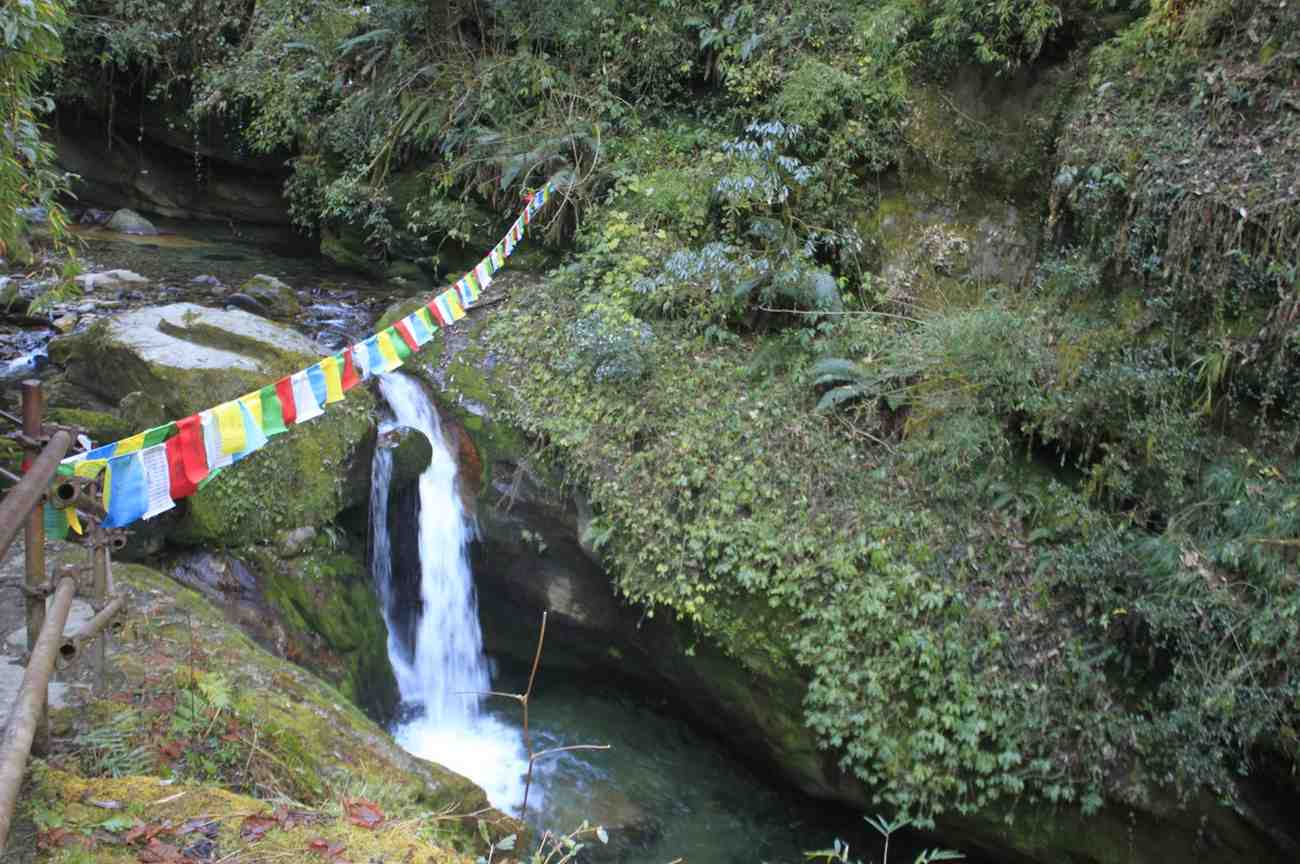 Waterfall on the route to Annapurna.