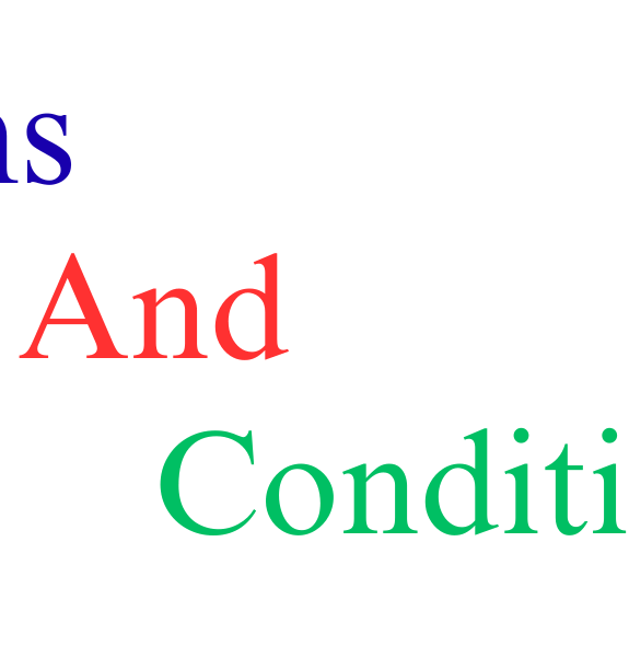 Terms and Conditions