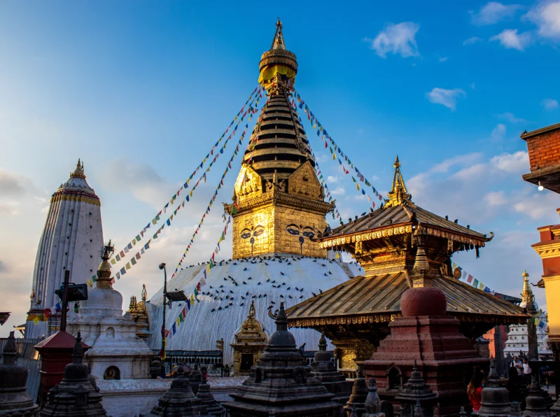 Buddha temples in Nepal